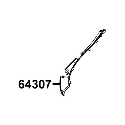 KYMCO Right Side Skirt B 64307-AEB9-E00-35P, part location on the factory exploded-view diagram