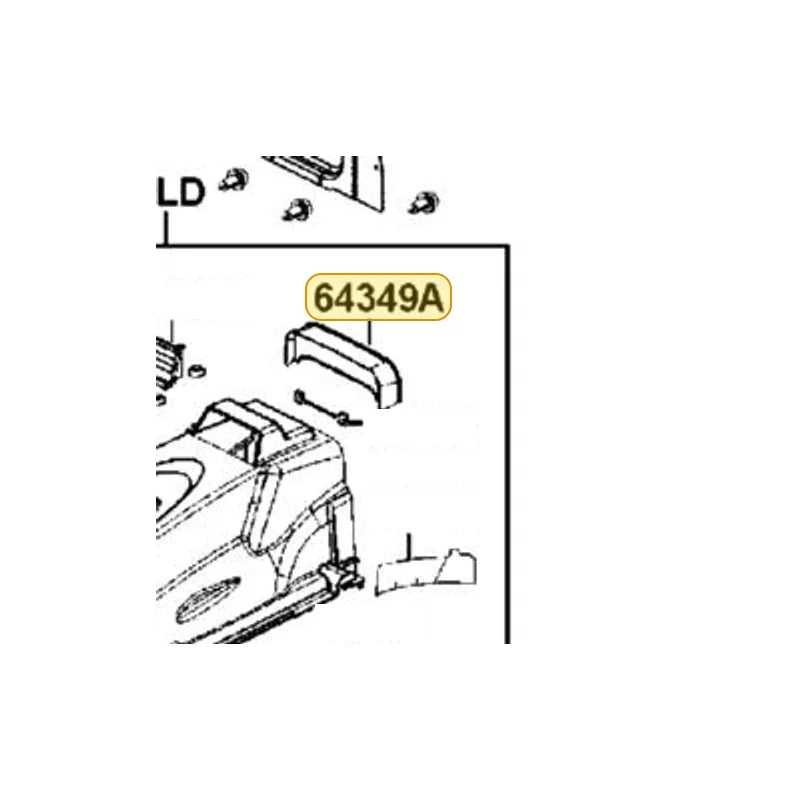 KYMCO Protector Cover 64349-LEE8-900, part location on the factory exploded-view diagram