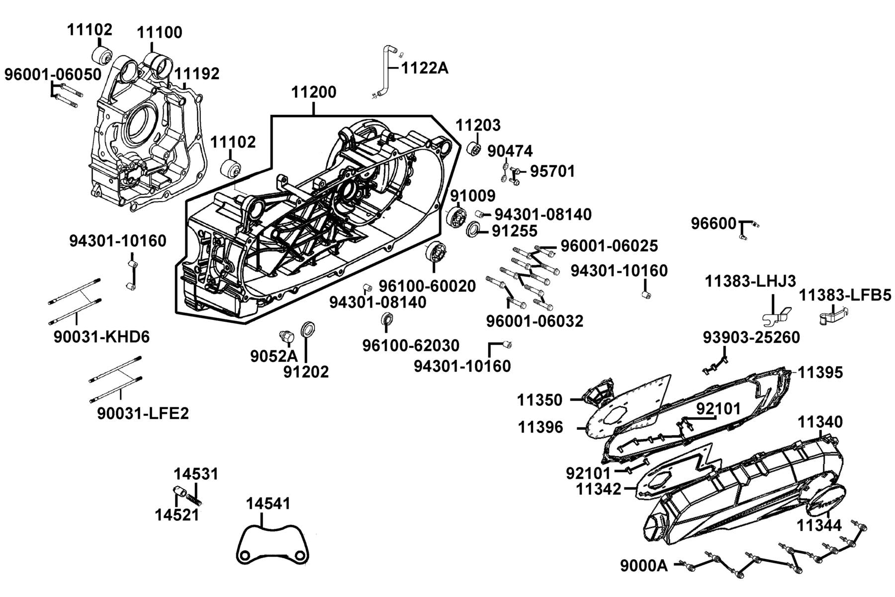 Oil Seal 25*35*5 — 91202-LEB1-900 — KYMCO exploded-view diagram