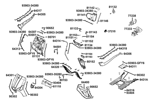 Clip 1*100 — 94591-LGR5-E10 — KYMCO exploded-view diagram
