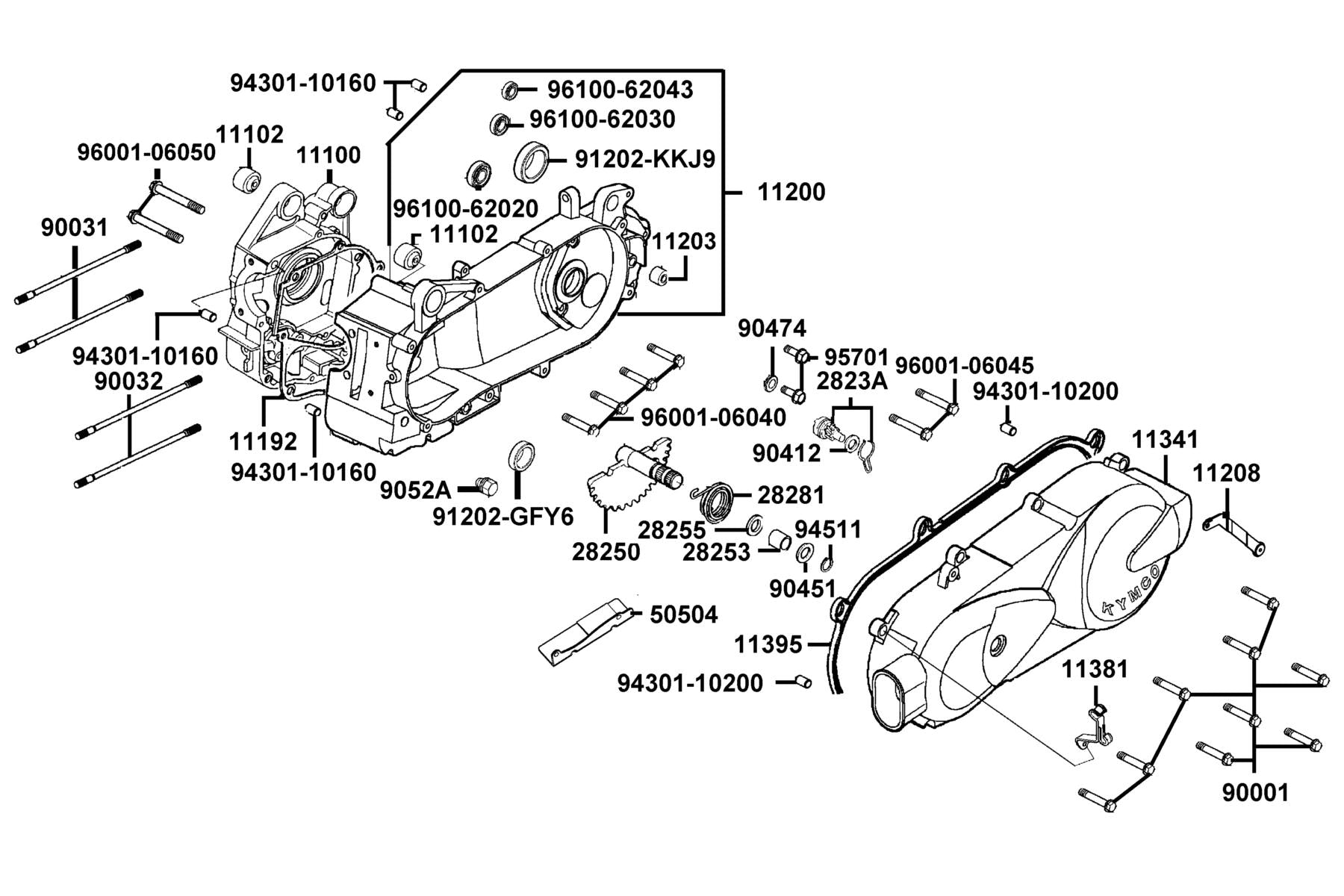 Oil Seal 20*32*6 — 91202-KKJ9-C00 — KYMCO exploded-view diagram
