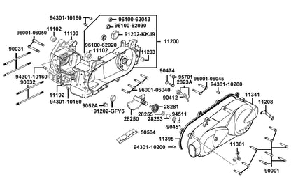 Oil Seal 20*32*6 — 91202-KKJ9-C00 — KYMCO exploded-view diagram