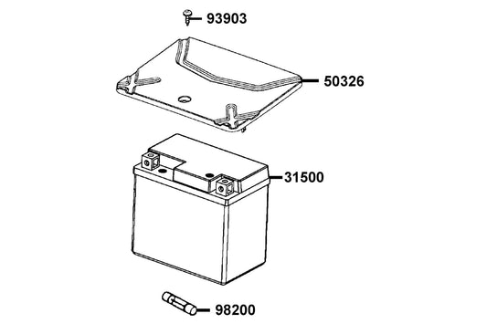 Fuse 7A — 98200-10700 — KYMCO exploded-view diagram