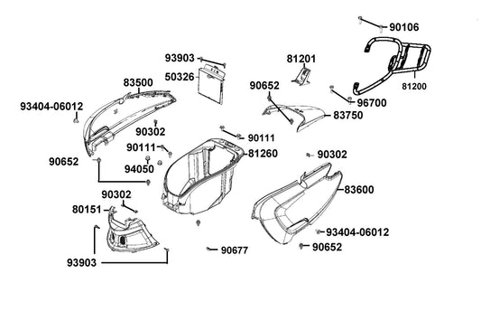 Bolt Flange Sh 8*16(CR) — 96700-08016-02 — KYMCO exploded-view diagram