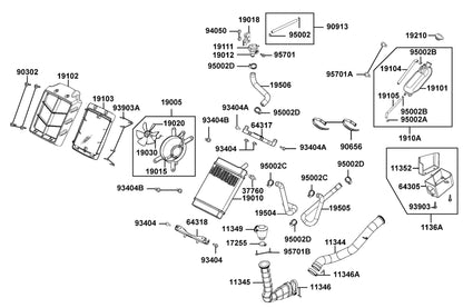 Band A Connecting Tube — 17255-LCA5-E00 — KYMCO exploded-view diagram