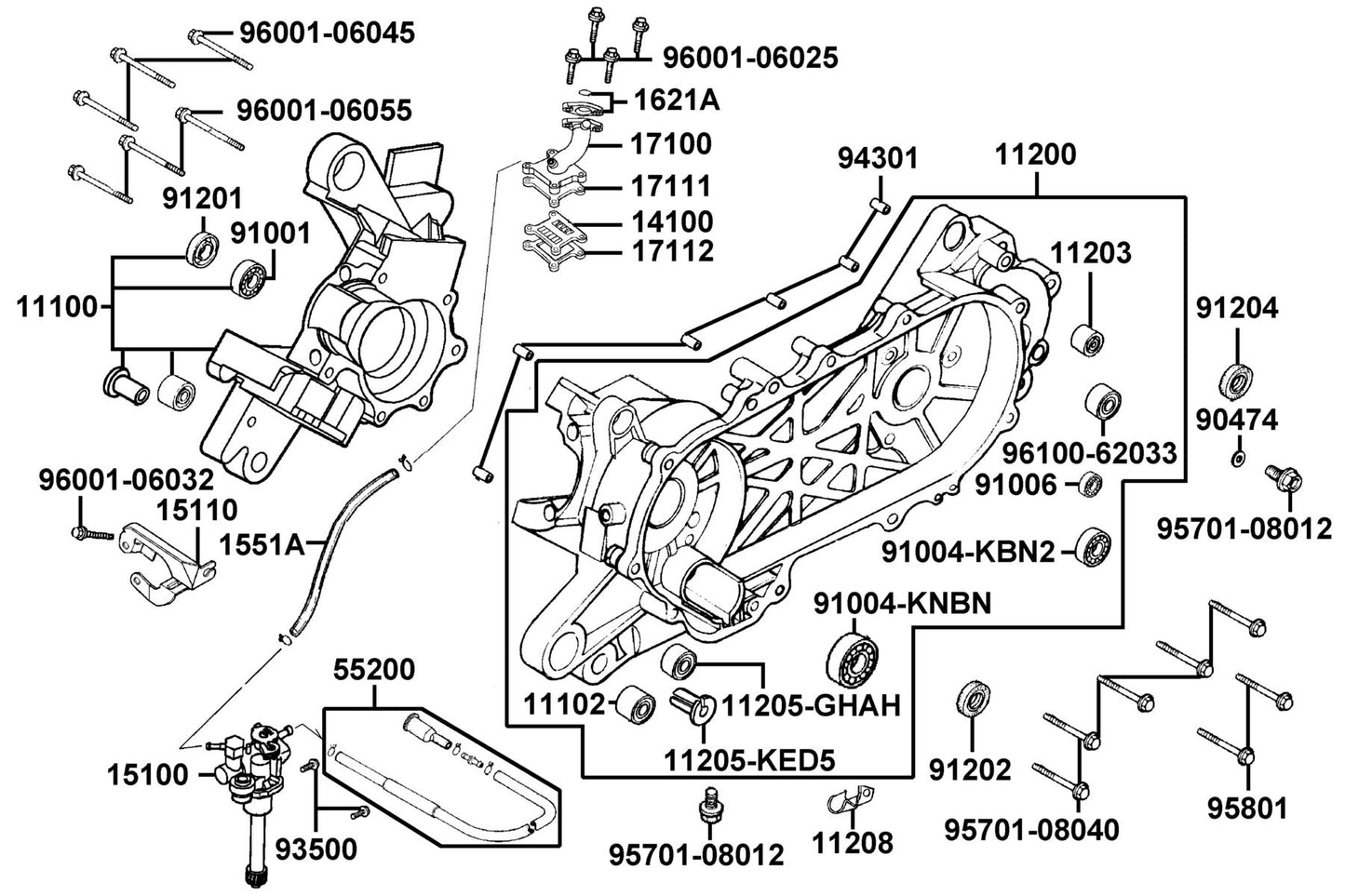Oil Seal 17*30*6 — 91204-KNBN-C00 — KYMCO exploded-view diagram