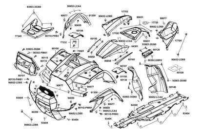 Bolt-wash 5*16 — 90302-PWA1-900 — KYMCO exploded-view diagram