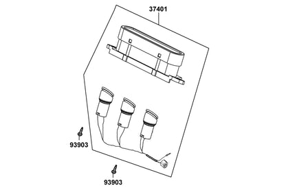 KYMCO Pilot Lamp Comp exploded-view diagram, MONGOOSE 110