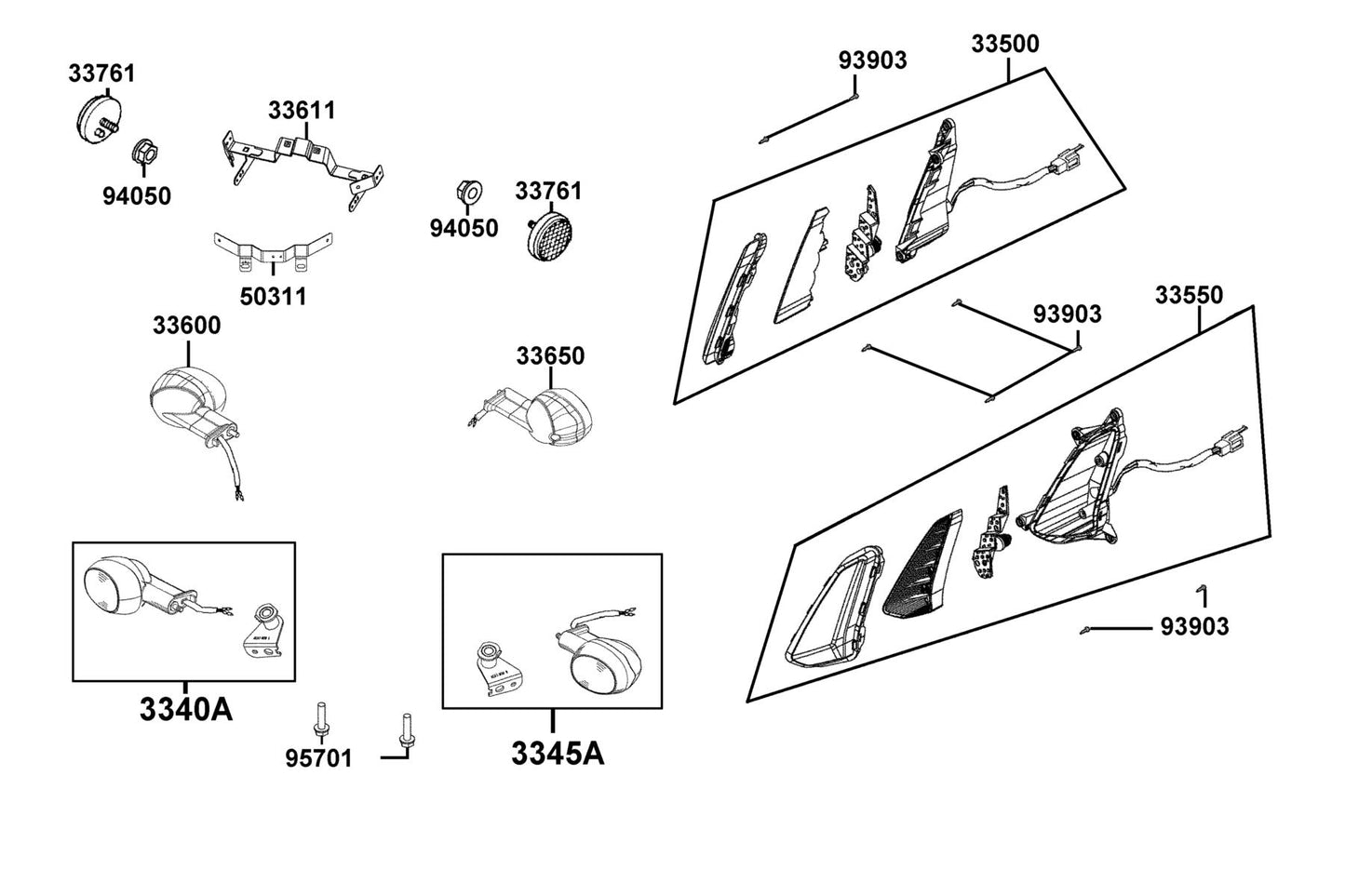 Nut Flange 5MM — 94050-05080-G — KYMCO exploded-view diagram