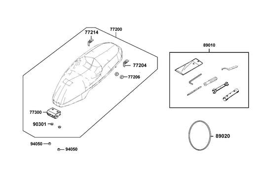 Nut Flange 6MM (kg) — 90301-LAC5-681 — KYMCO exploded-view diagram
