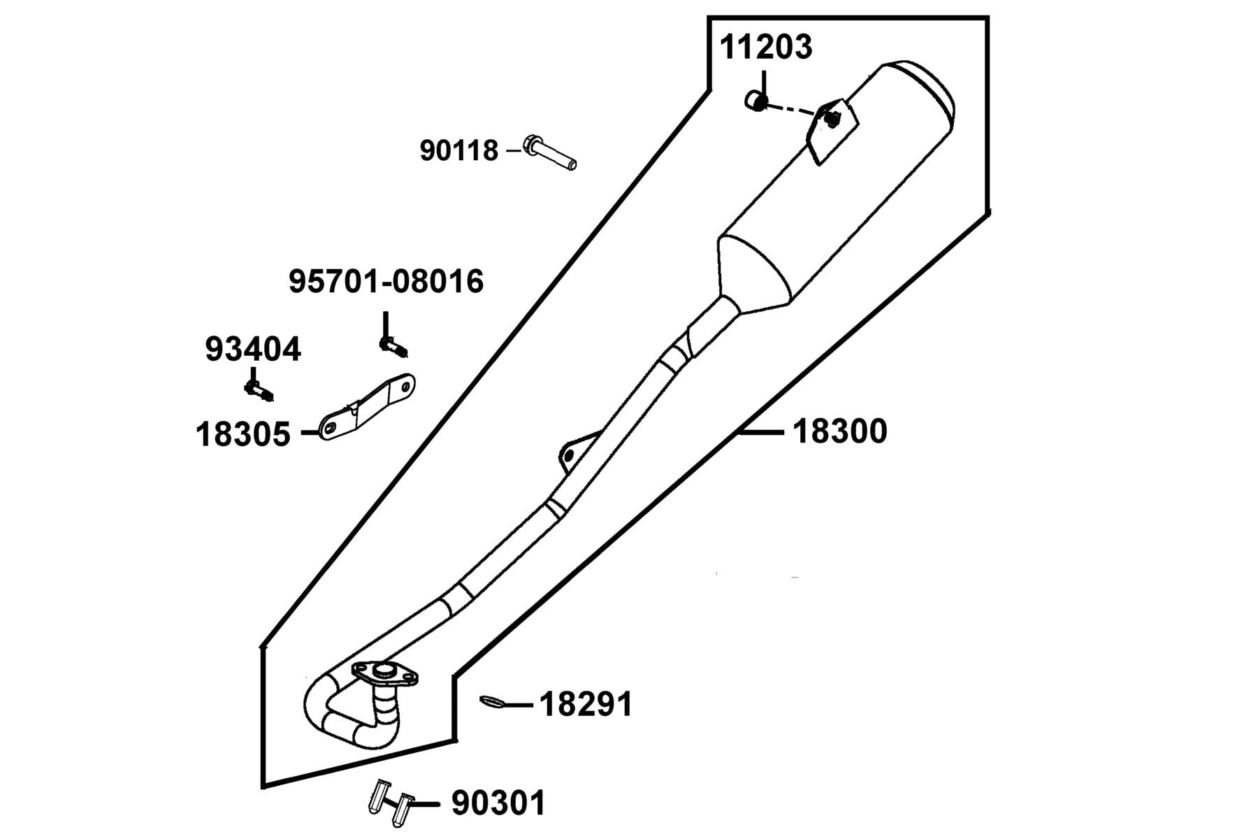 Bolt Flange 8*38 — 90118-PVA2-900 — KYMCO exploded-view diagram