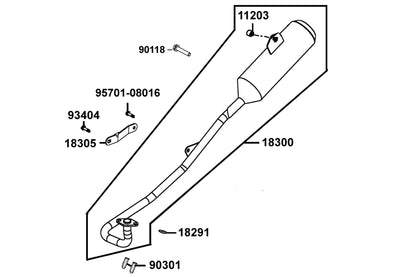 Bolt Flange 8*38 — 90118-PVA2-900 — KYMCO exploded-view diagram