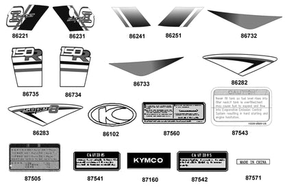 Stripe L Fr Mold — 86283-ADA9-M30-T01 — KYMCO exploded-view diagram