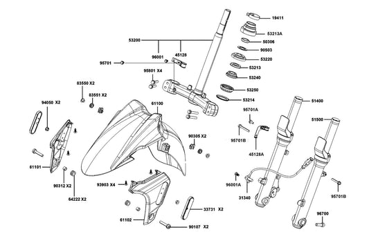 Nut Clip 6MM — 90305-LBA2-E00 — KYMCO exploded-view diagram