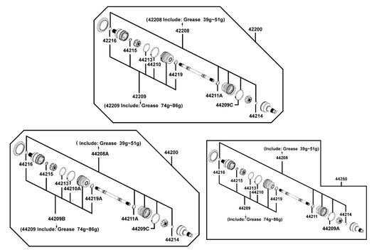 Circlip (doj Stem) — 42216-PWB1-900 — KYMCO exploded-view diagram