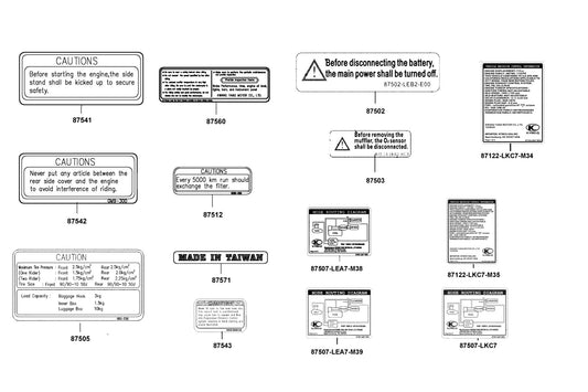 Caution Filter — 87512-KEBE-E00-T01 — KYMCO exploded-view diagram