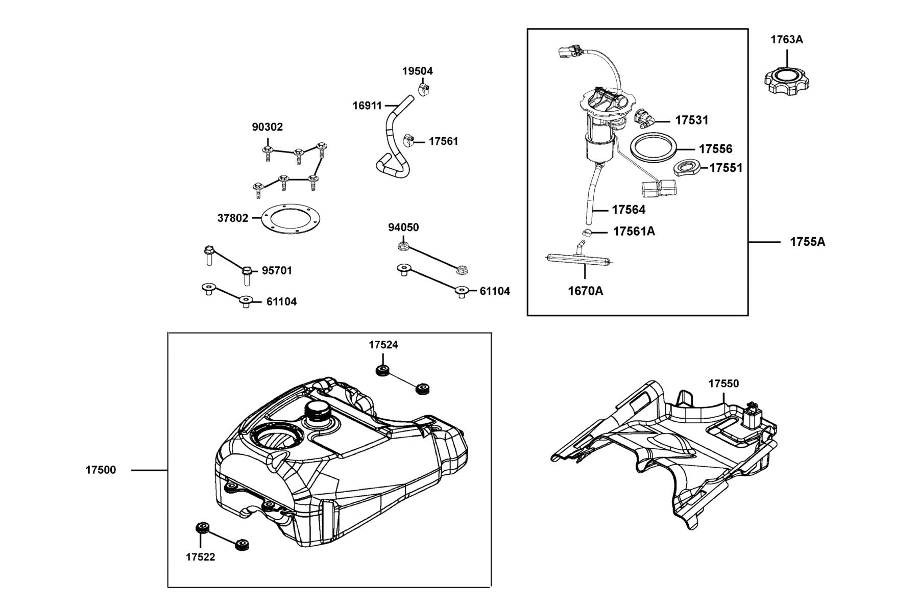 Bolt-wash 5*16 — 90302-GFY6-940 — KYMCO exploded-view diagram