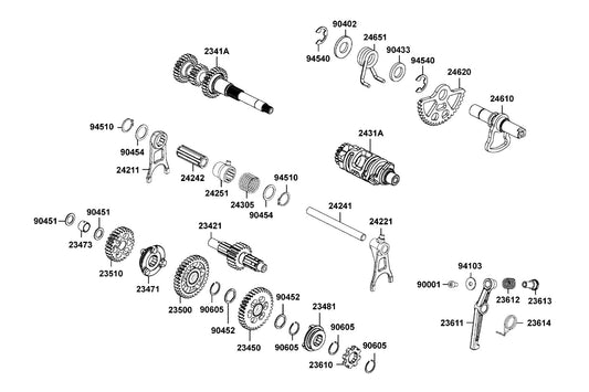 E Ring 12 — 94540-12028 — KYMCO exploded-view diagram