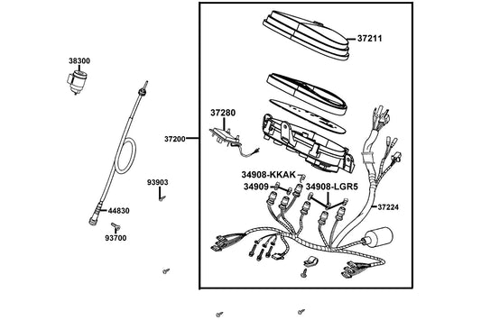 Screw Tapping 5*12 — 93903-25220 — KYMCO exploded-view diagram