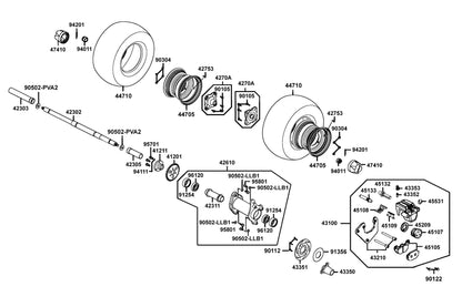 Seal Dust — 91254-LBD4-800 — KYMCO exploded-view diagram