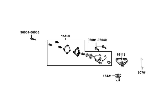 Screen Oil Filter — 15421-LBA8-C10 — KYMCO exploded-view diagram