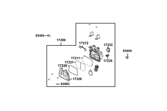 Filter Oil Catch — 17235-GFY6-C00 — KYMCO exploded-view diagram