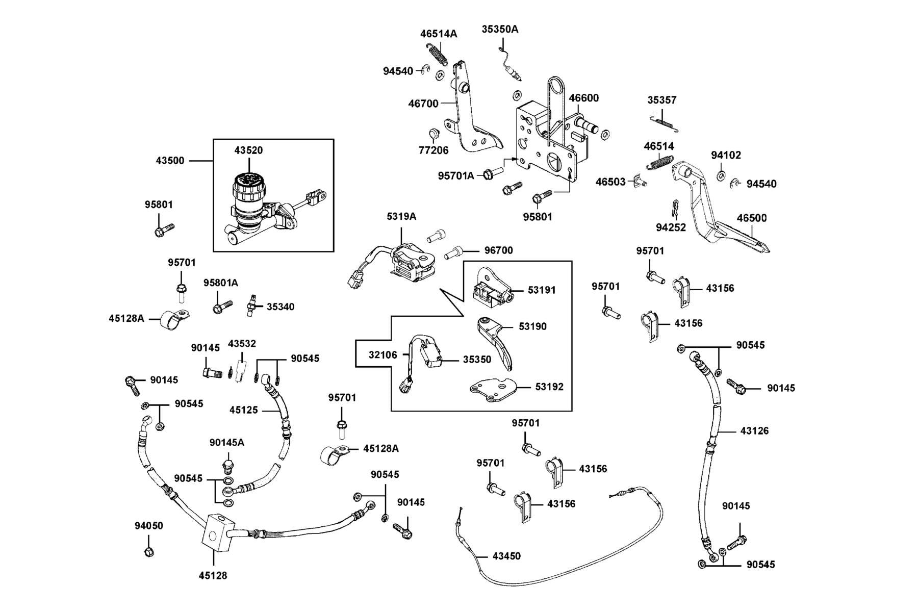 Lock Pin 8MM — 94252-08000 — KYMCO exploded-view diagram