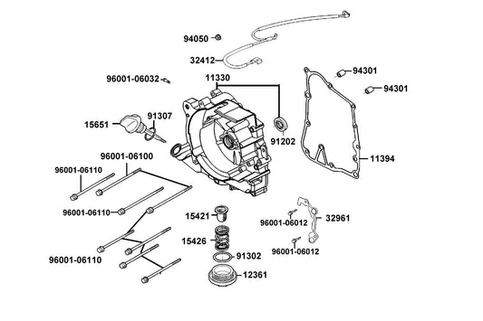 Clamper Acg Cord — 32961-LEB1-C00 — KYMCO exploded-view diagram