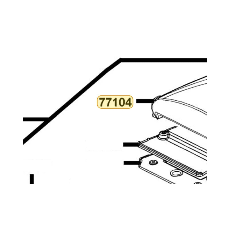 KYMCO Back Seat Skin 77104-LCB9-C10, part location on the factory exploded-view diagram