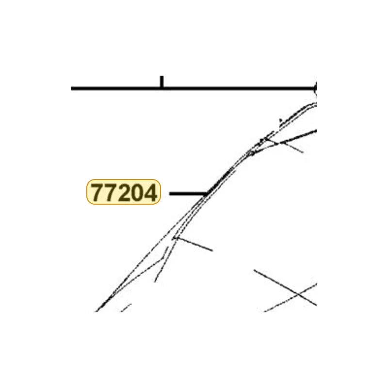 KYMCO Right Cover 77204-AGJ5-E00-T02, part location on the factory exploded-view diagram