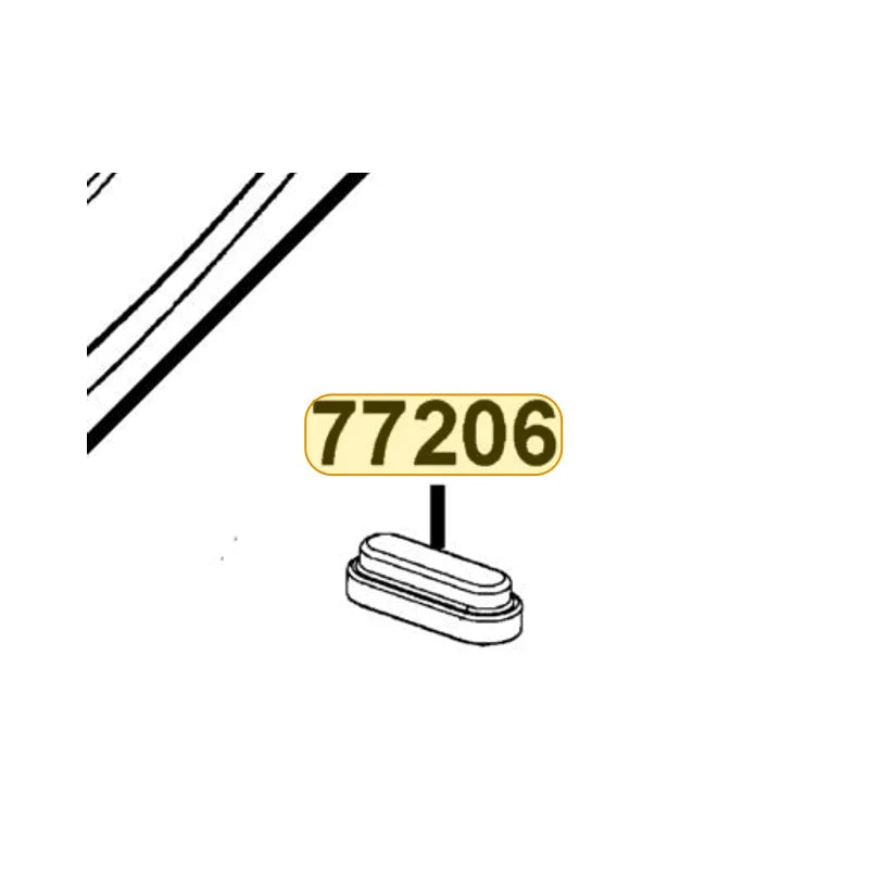 KYMCO Seat Cushion Rubber 77206-LCB9-C10, part location on the factory exploded-view diagram