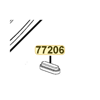 KYMCO Seat Cushion Rubber 77206-LCB9-C10, part location on the factory exploded-view diagram