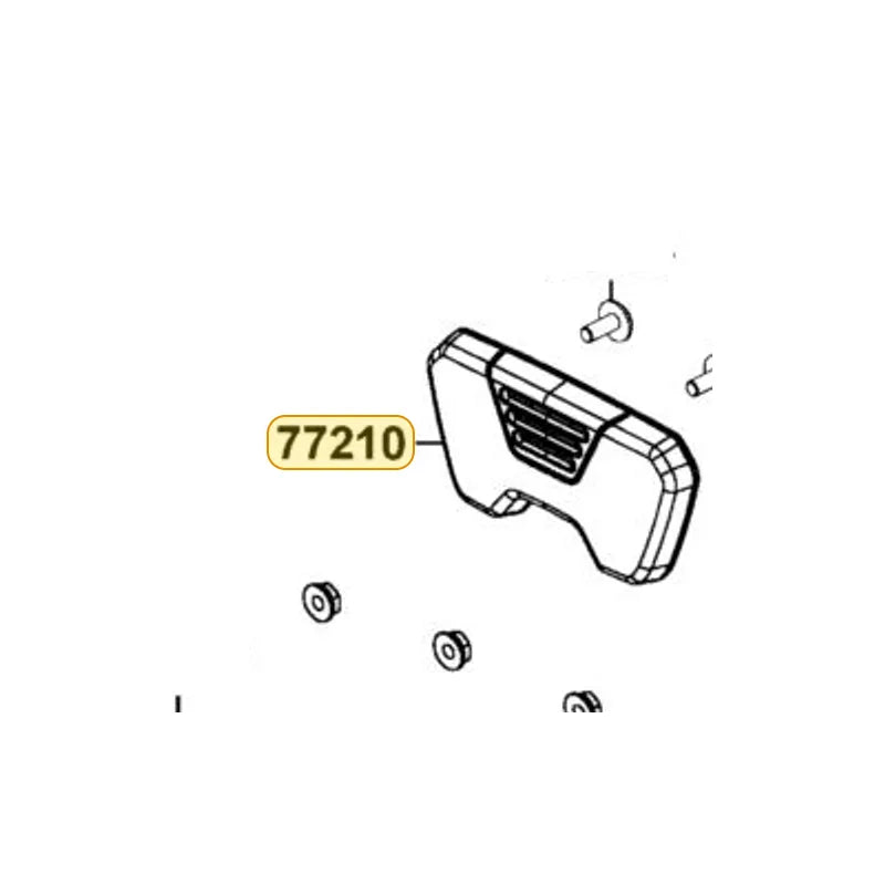 KYMCO Headrest Assembly 77210-ALE8-E00-T01, part location on the factory exploded-view diagram