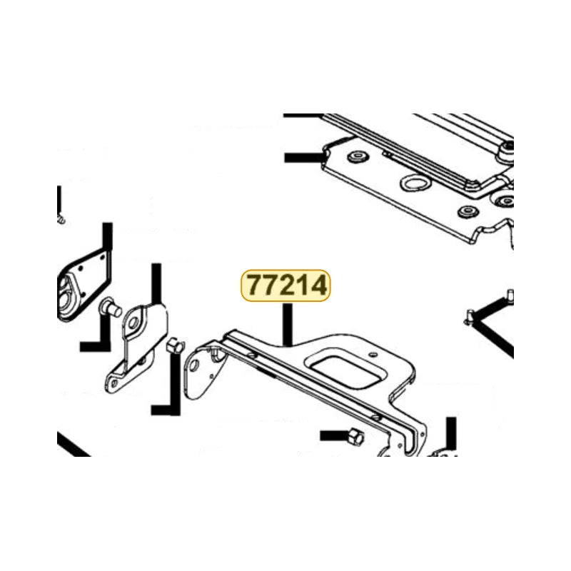 KYMCO Up Hinge Stay Complete 77214-LCB9-C10, part location on the factory exploded-view diagram