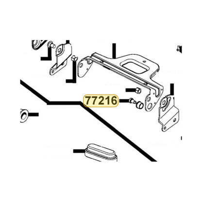KYMCO Switch Pin 77216-LCB9-C10, part location on the factory exploded-view diagram