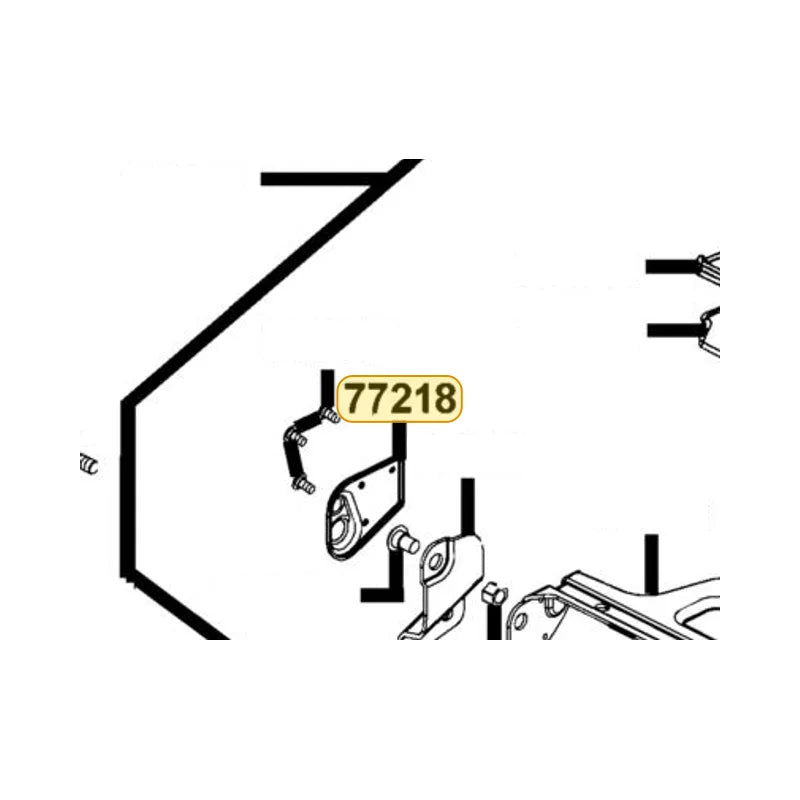 KYMCO Right Back Seat Guard 77218-LCB9-C10, part location on the factory exploded-view diagram