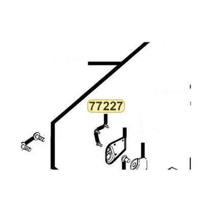 KYMCO Washer Bolt 77227-LCB9-C10, part location on the factory exploded-view diagram