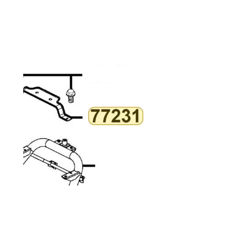 KYMCO Seat Rubber Stay 77231-LCB9-C10, part location on the factory exploded-view diagram