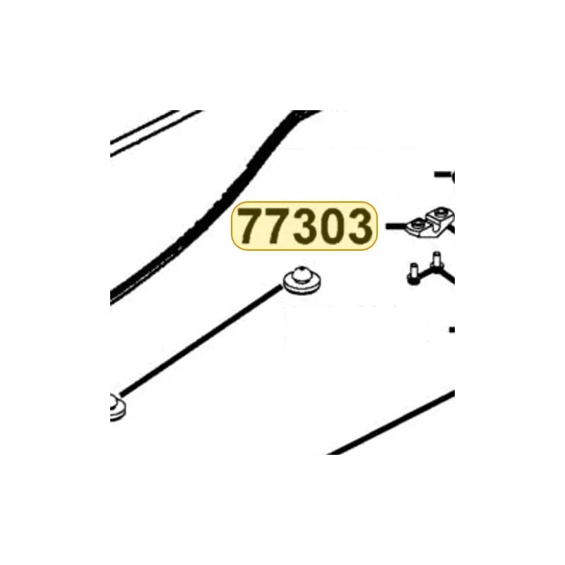 KYMCO Hook Bar Holder 77303-KFA6-900, part location on the factory exploded-view diagram