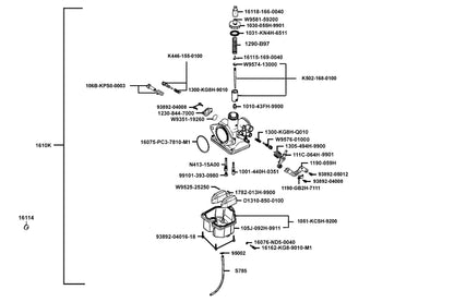 Cable Adjusting Bolt — W9581-59200 — KYMCO exploded-view diagram