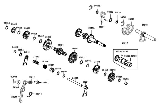 E Ring 12 — 94540-12028 — KYMCO exploded-view diagram