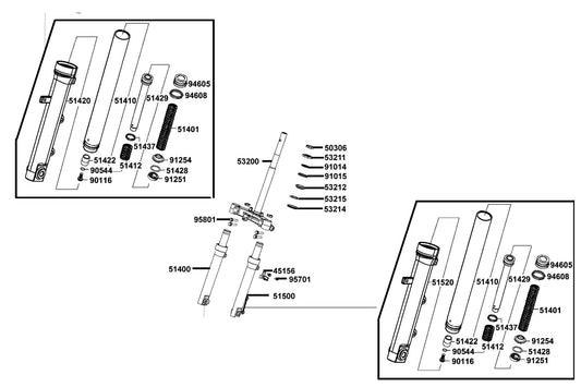 Dust Seal — 91254-LDC8-E10 — KYMCO exploded-view diagram