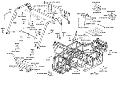 L Pipe Assy Roof — 77531-AGA5-M00 — KYMCO exploded-view diagram