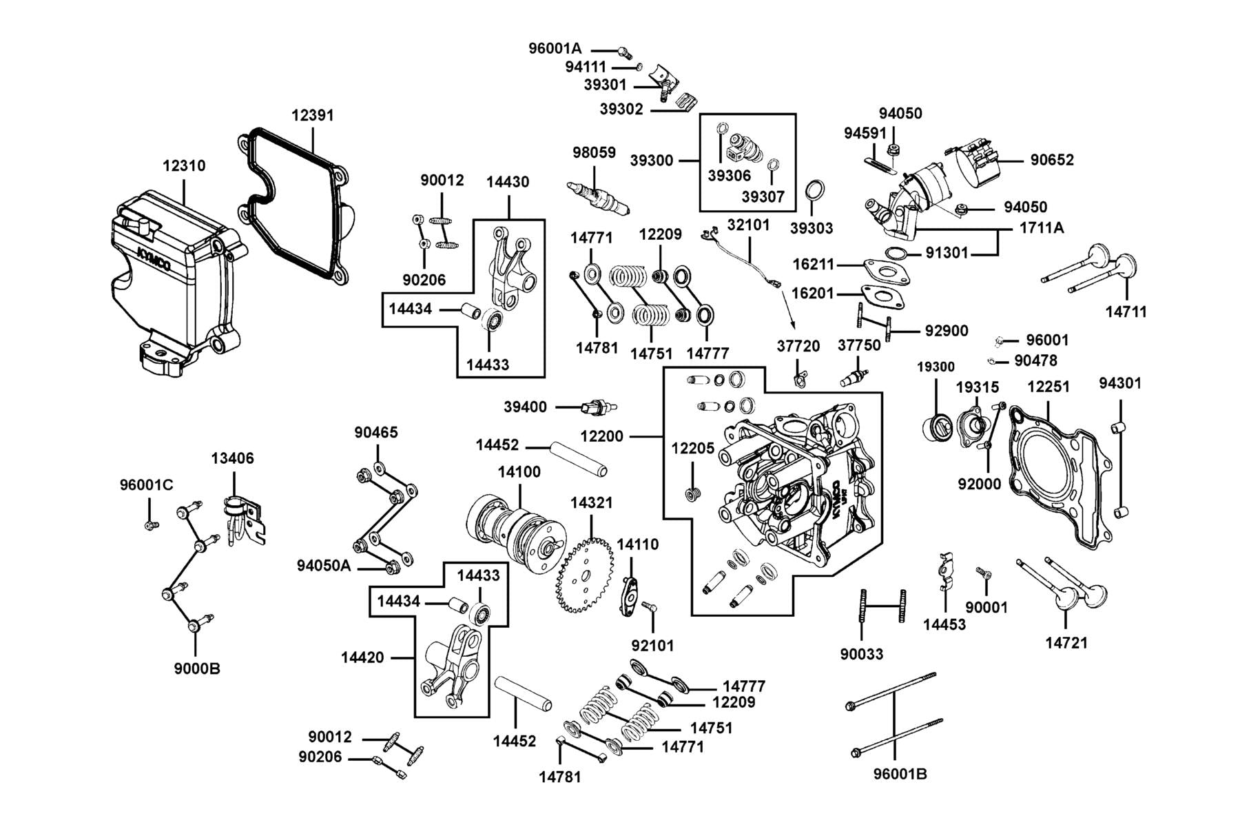Spark Plug CPR7EA-9 — 98059-5791R-00 — KYMCO exploded-view diagram