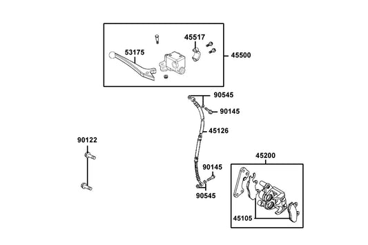 Oil Bolt 10*22 — 90145-9A61-C00 — KYMCO exploded-view diagram