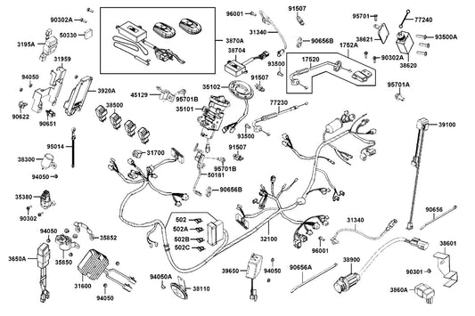 Blade Fuse Mini 5A — 502-00164 — KYMCO exploded-view diagram