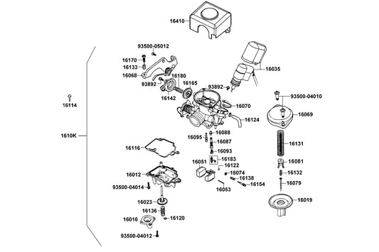 Screw Washer 4*8 — 93892-04008-18 — KYMCO exploded-view diagram