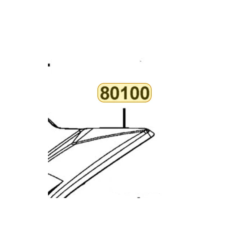 KYMCO Rear Fender 80100-ADC6-E76-EYP, part location on the factory exploded-view diagram