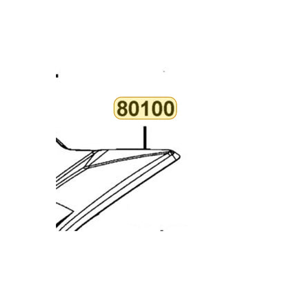 KYMCO Rear Fender 80100-ADC6-E76-EYP, part location on the factory exploded-view diagram