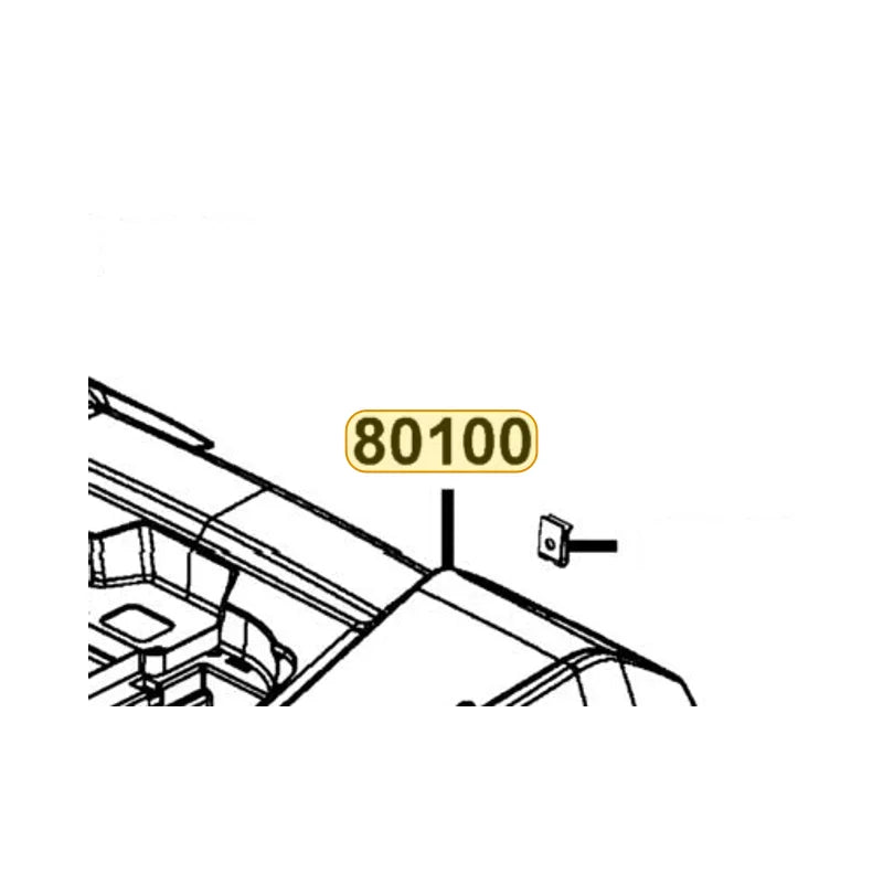 KYMCO Rear Fender ( Turquoise Blue ) 80100-LKK7-E00-B2R, part location on the factory exploded-view diagram